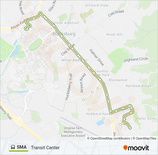 SMA Bus Line Map