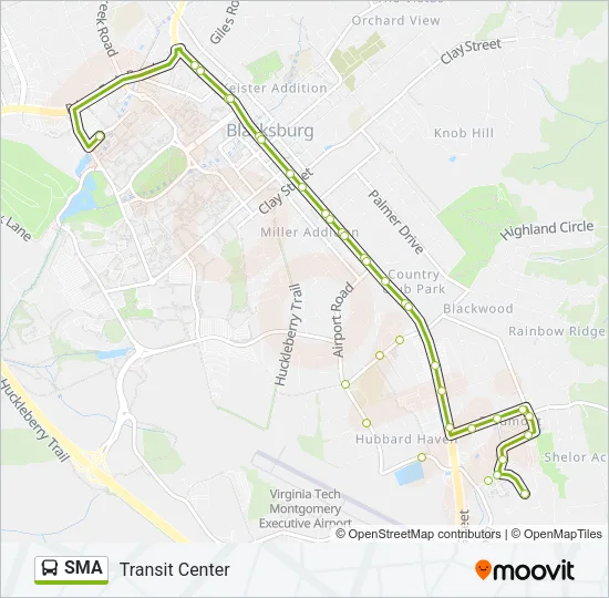 SMA Bus Line Map