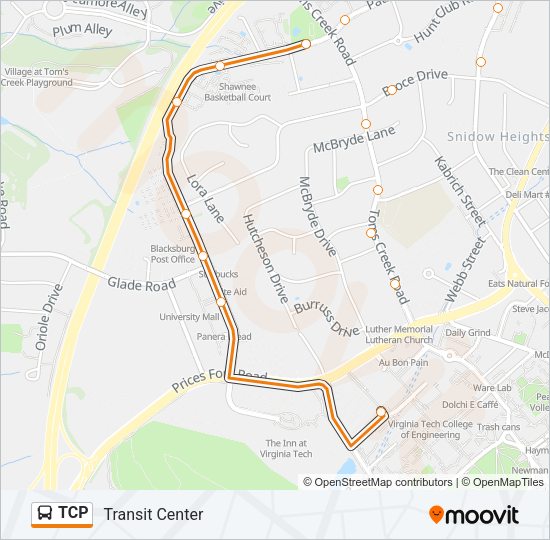 TCP Bus Line Map