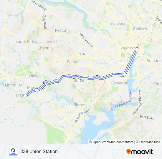 MANASSAS LINE Train Line Map