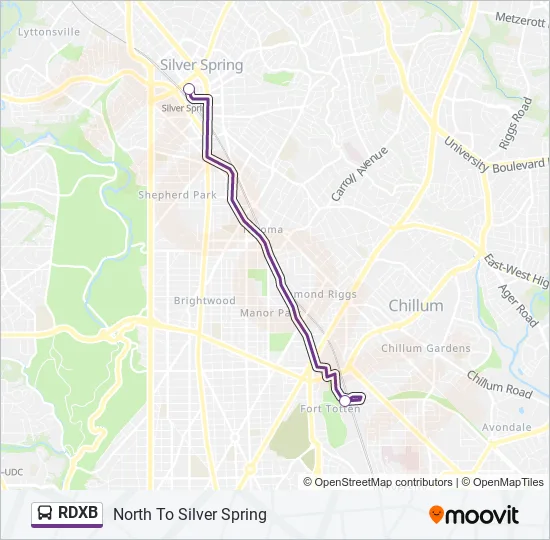 RDXB Bus Line Map
