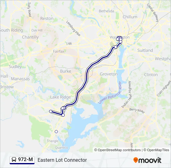 972-M Bus Line Map