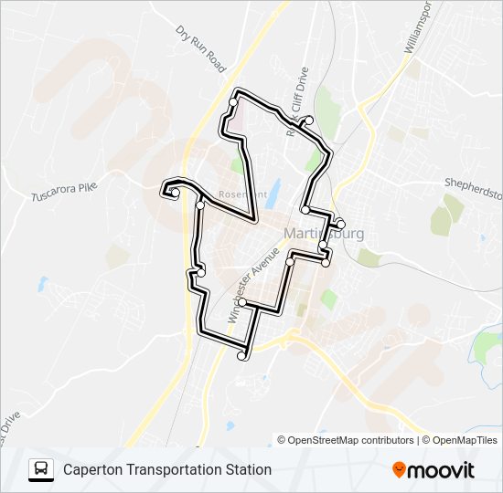 ROUTE 10 bus Line Map