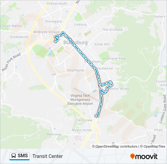SMS Bus Line Map