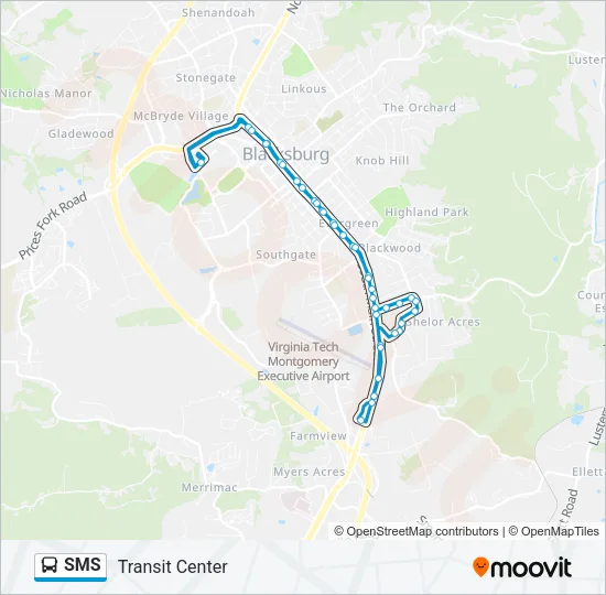 SMS Bus Line Map