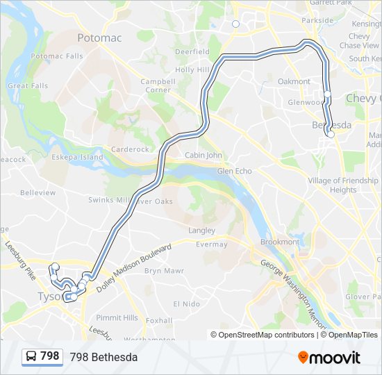 798 Bus Line Map