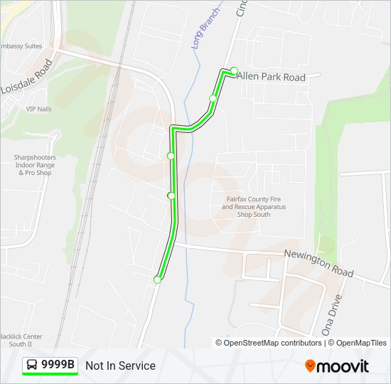 9999B Bus Line Map