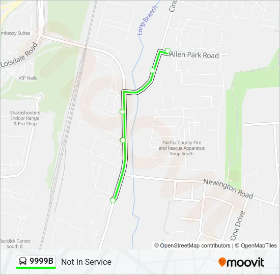 9999B Bus Line Map