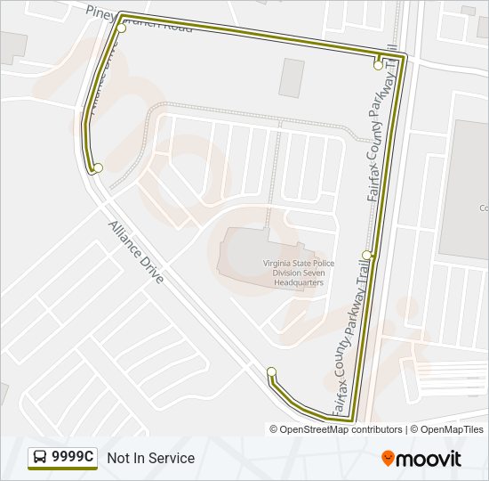 9999C Bus Line Map