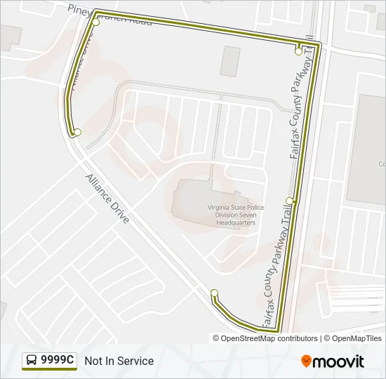 9999C Bus Line Map
