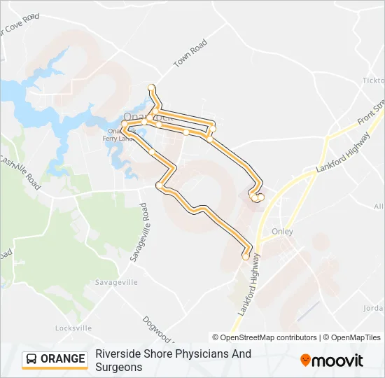 ORANGE Bus Line Map
