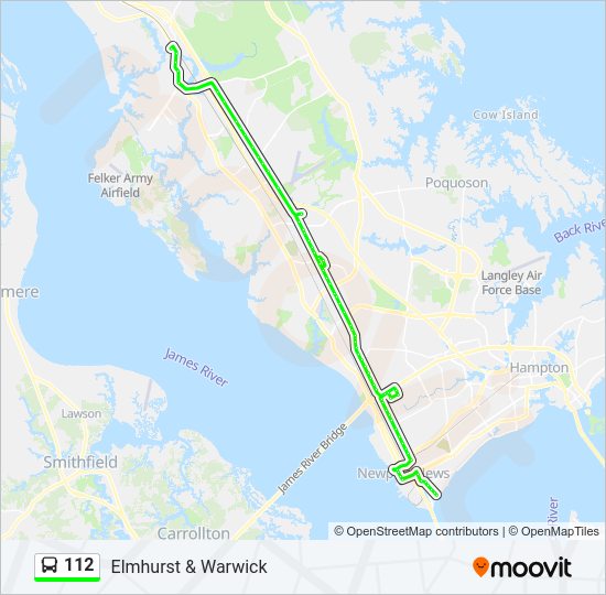 112 Bus Line Map
