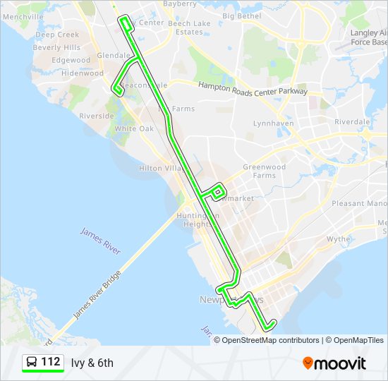 112 Bus Line Map