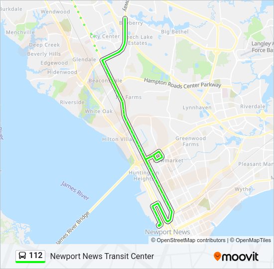 112 Bus Line Map