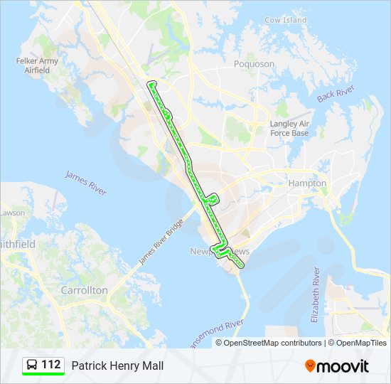 112 Bus Line Map