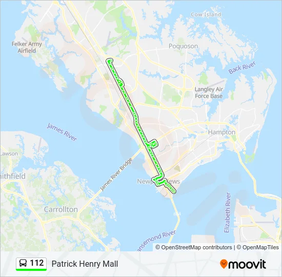 112 Bus Line Map