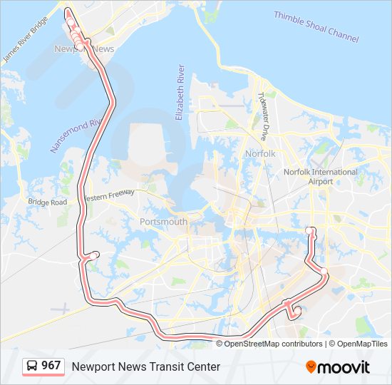 967 Bus Line Map