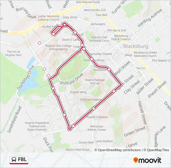 FBL Bus Line Map