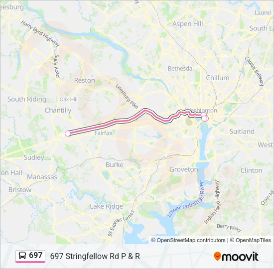 697 Bus Line Map