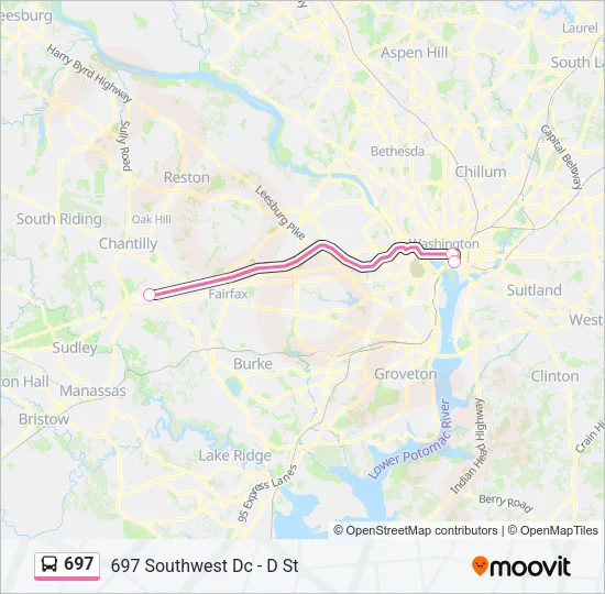 697 Bus Line Map