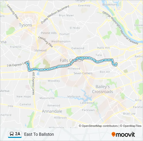 2A Bus Line Map