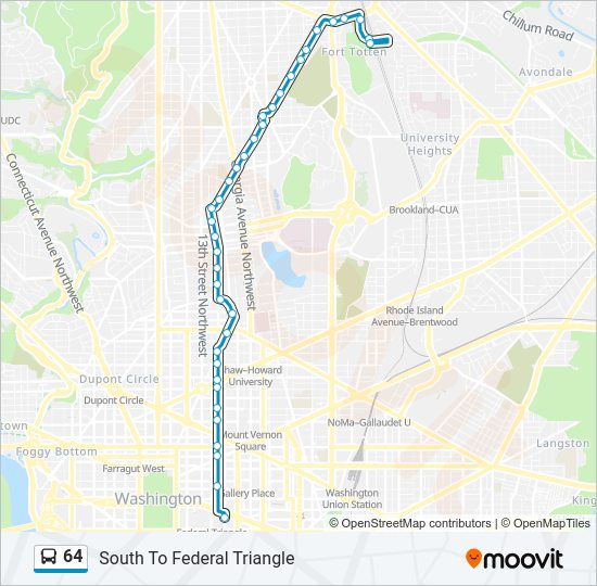 64 Bus Line Map