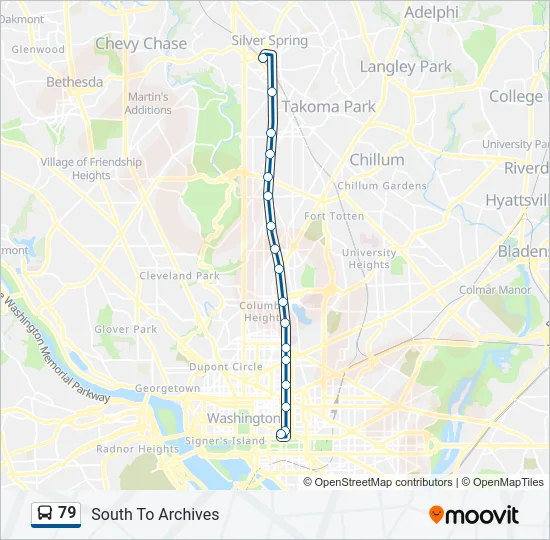 79 Bus Line Map