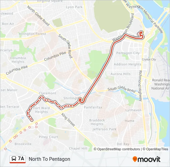 7A Bus Line Map