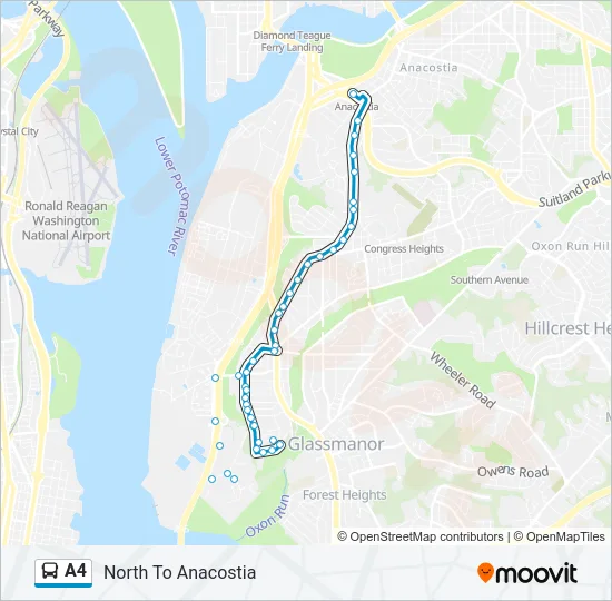 A4 Bus Line Map
