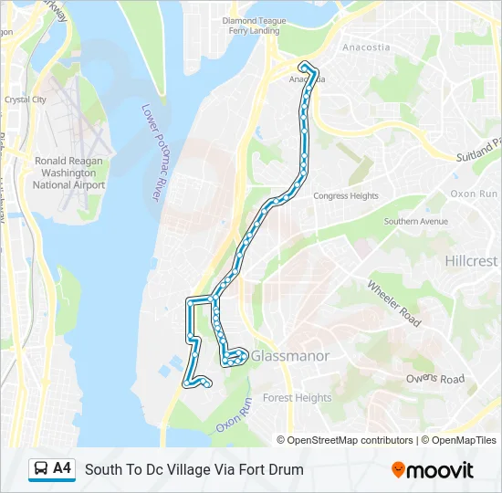 A4 Bus Line Map