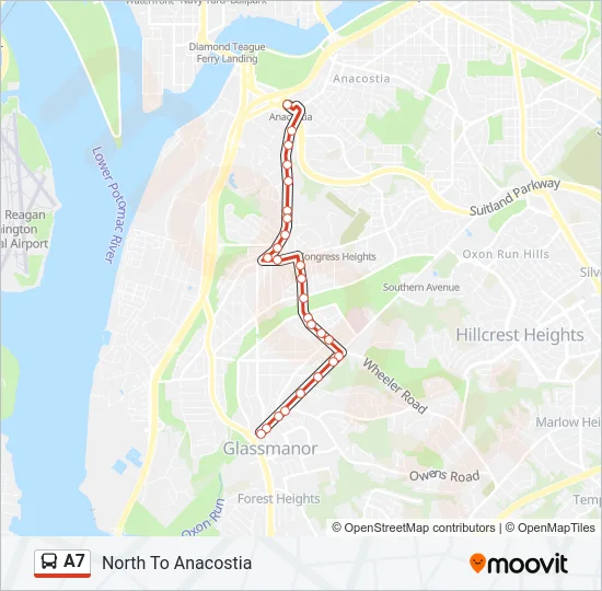 A7 Bus Line Map