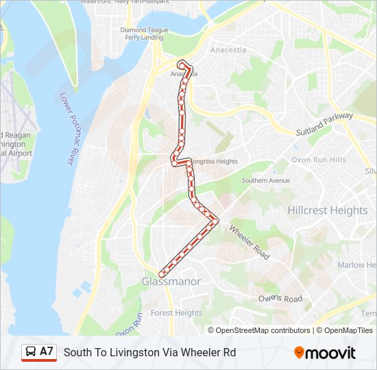 A7 Bus Line Map