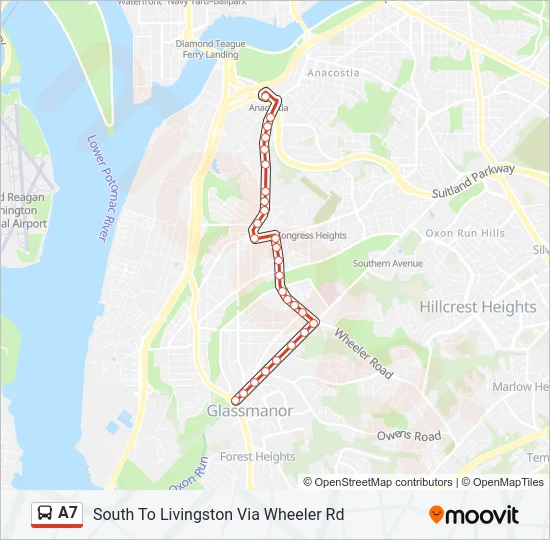 A7 Bus Line Map