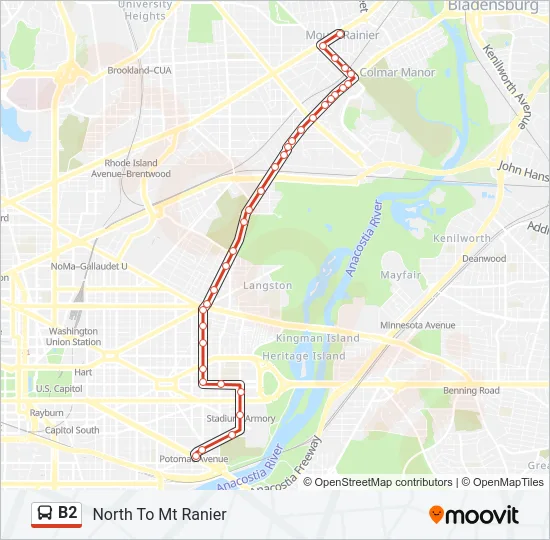 B2 Bus Line Map