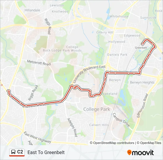 C2 Bus Line Map