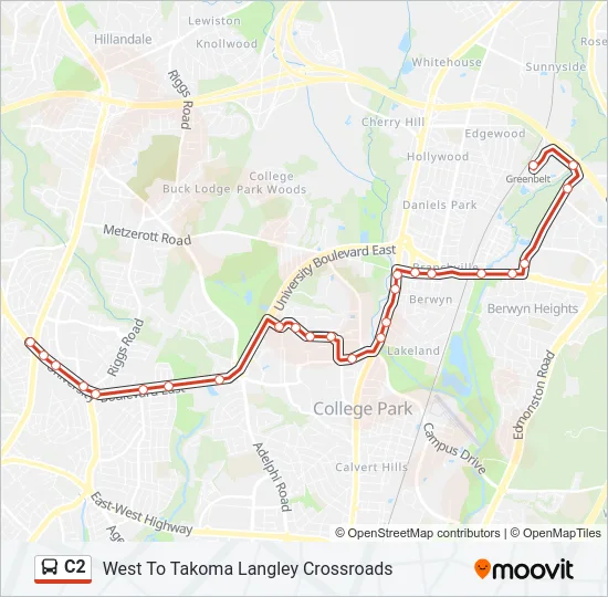C2 Bus Line Map
