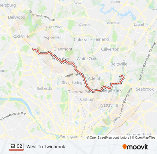 C2 Bus Line Map