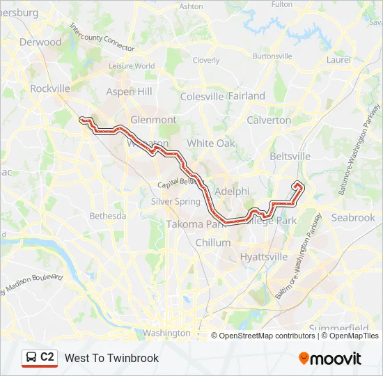 C2 Bus Line Map