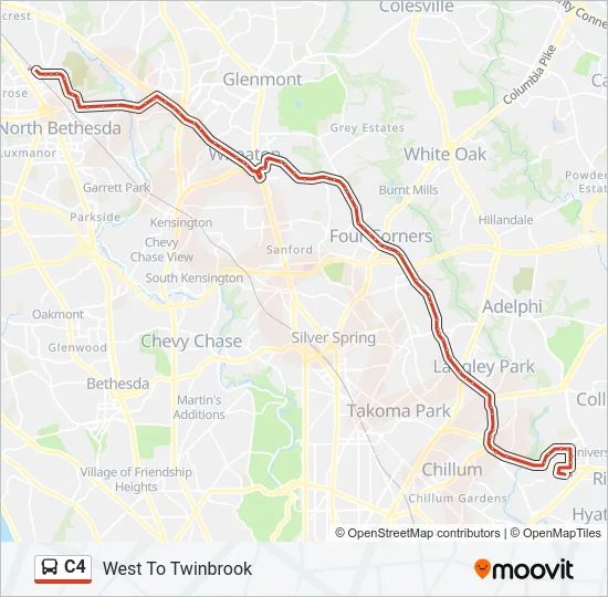 C4 Bus Line Map