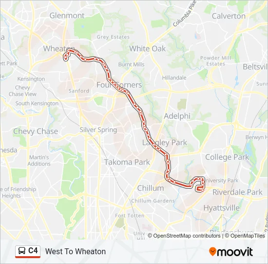 C4 Bus Line Map