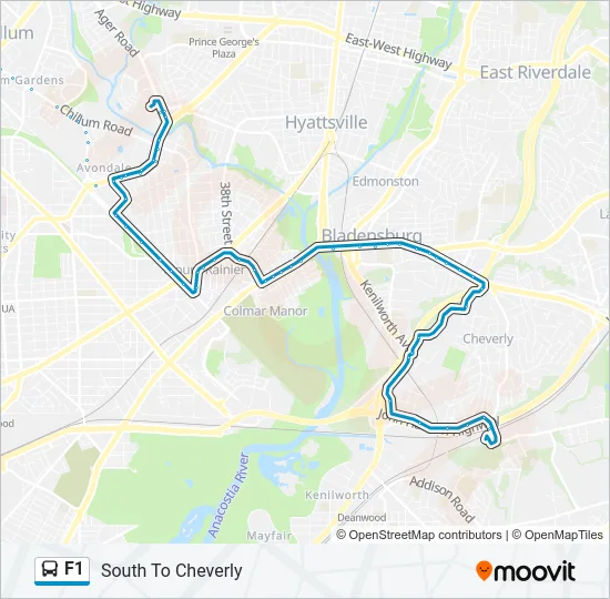 F1 Bus Line Map