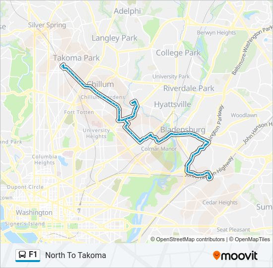 F1 Bus Line Map