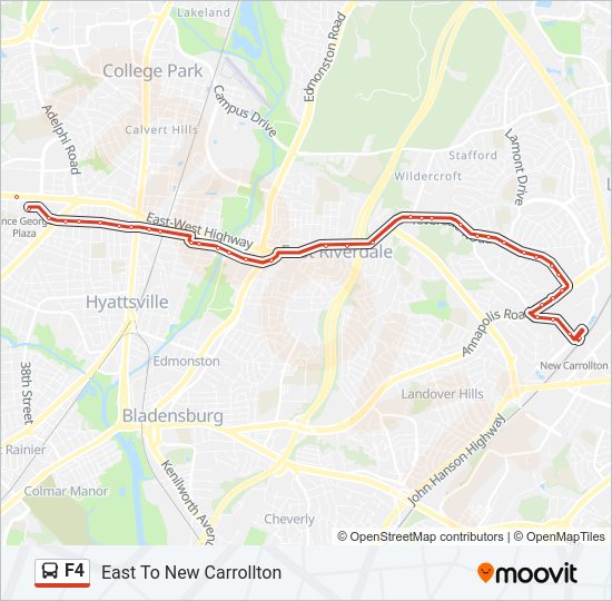 F4 Bus Line Map