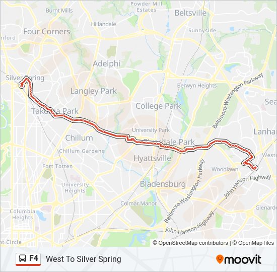F4 Bus Line Map
