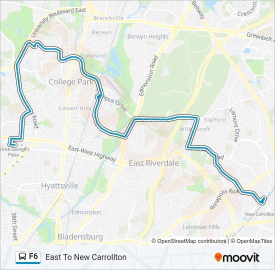 F6 Bus Line Map