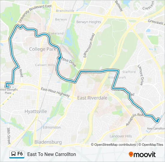 F6 Bus Line Map