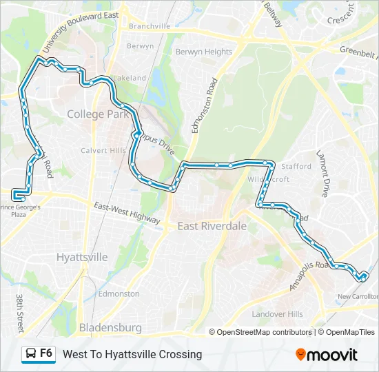 F6 Bus Line Map