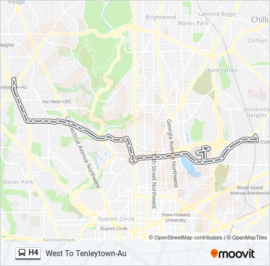H4 Bus Line Map