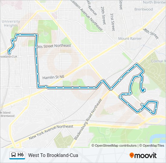 H6 Bus Line Map