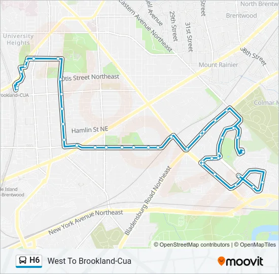 H6 Bus Line Map